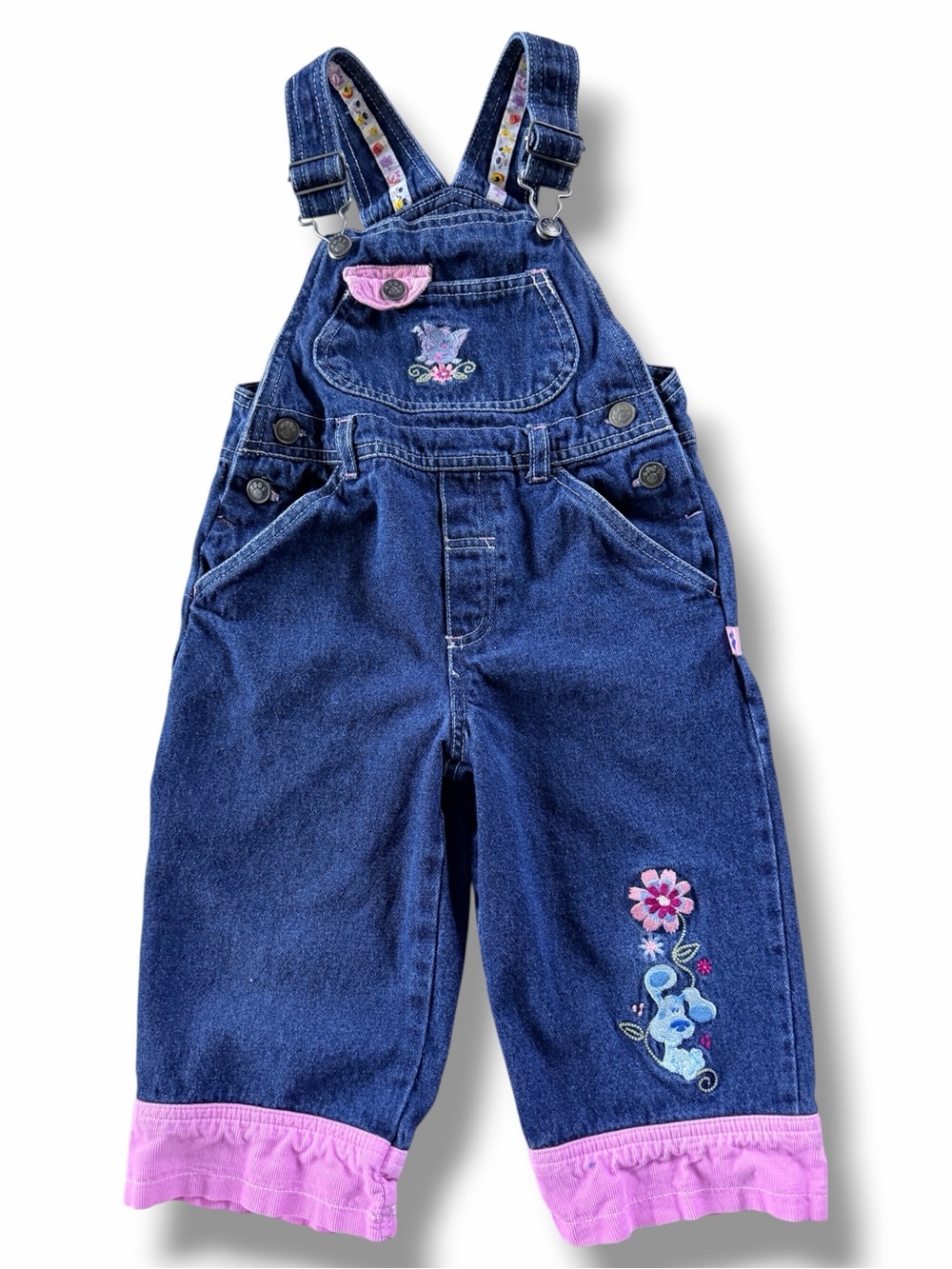 Blues Clues Vintage Embroidered Overalls Size 3T